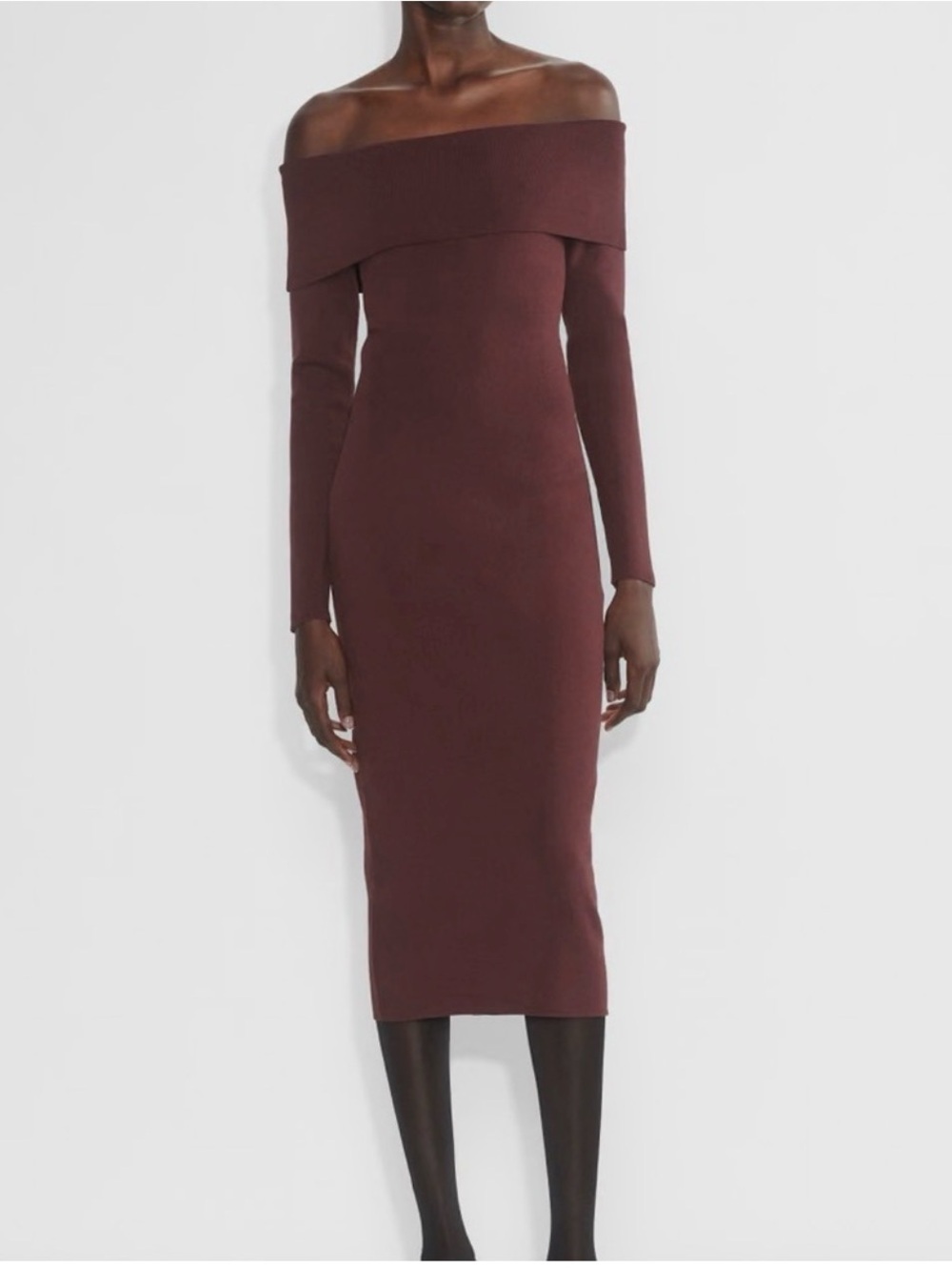Aritzia Babaton sculpt knit section dress NWT